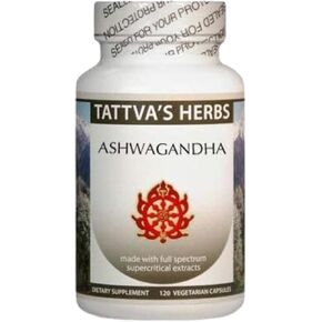 Tattva's Herbs Organic Ashwagandha Capsules, 4 Month Supply Natural Mood Support & Relaxation Formula, Energy Support Supplement, 240 Veggie Capsules