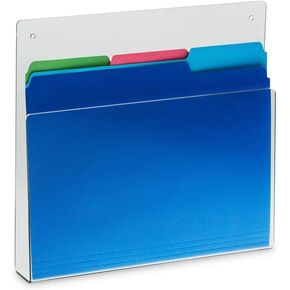 SOURCEONE.ORG Deluxe Clear Acrylic File Chart Holder Wall Mount