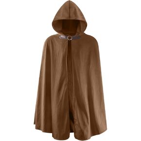 Medieval Velvet Hooded Cloak, Renaissance Cloak with Hood Men Women, Medieval Victorian Capelet Halloween Costumes