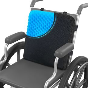 Sunlit Seat Jello, Gel Seat Cushion & Back Cushion for Long Sitting with Non-slip Cover, Gel Cushions for Wheelchair Office Chair Car Seat, Reduce Tailbone Pressure Orthopedic Sciatica Hip Pain Relief