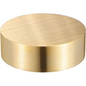 Tofficu Chinese Calligraphy Paper Weight, Paperweight Decorative Block, Brass Paperweight Holding Paper Flat, 4cm Round Block for Painting Writing Sumi Drawing Gold