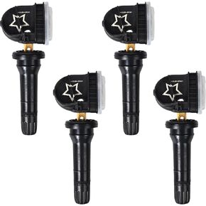 Set of 4 TPMS Tire Pressure Sensors GM TPMS Sensors 315MHz Compatible with Chevy Express Equinox Traverse GMC Savana Acadia Buick Endave Replaces# 13598771/13586335 (4 PCS)
