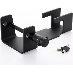 BBTO Heavy Duty Gooseneck Trailer Lock Gooseneck Hitch Lock with Keyed Padlock Gooseneck Lock for Heavy Trailers Livestock Haulers and Rvs, Black
