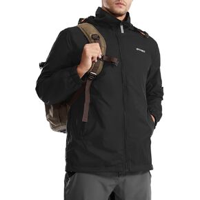 Hoodies for Men Rain Jacket Hiking Jacket Overalls for Men Outdoor Waterproof Windbreaker