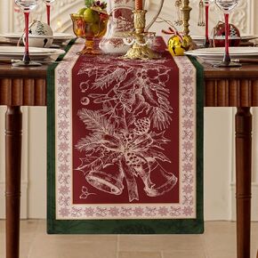 Romanstile Pumpkins Eucalyptus Leaves Fall Table Runner, Thanksgiving Autumn Harvest Kitchen Dining Holiday Table Dining Table Decoration for Home Party Decor, Orange LinePumpkin 13 x 72 Inch