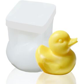 Duck Mold, 3D Duck Silicone Mold Duck-Shape Candle Mold Animal Resin Molds, Ducks Chocolate Fondant Mold, Cute Animal Ornaments Making Tool for Plaster Aroma Resin Clay Craft