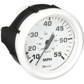 Faria DRESS WHITE SPEEDOMETER 55 MPH