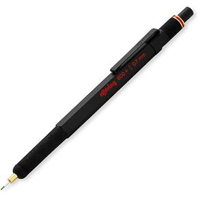 rOtring 800+ Mechanical Pencil and Touchscreen Stylus, 0.5 mm, Black