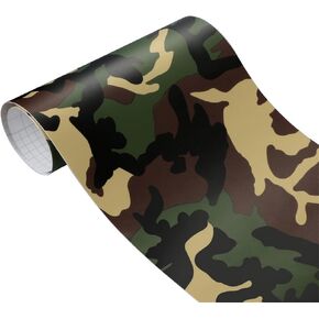 Camouflage Car Vinyl Wrap Film Contact Paper Digital Camo Automobile Adhesive Sticker Sheets Interior Styling Decoration Accessories, 12 x 39.4 inch / 30 x 100 cm