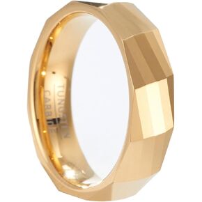 1 piece luxury simple wedding ring for men and women, fashionable tungsten steel ring, couple ring, width 6mm