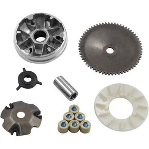 Complete Variator Kits for Gy6 50cc/80cc 139QMB/147QMD Engine, Drive Wheel Assy Performance 8.5 Gram Rollers CVT Front Clutch for Scooter Atv and Gokart(GY6 50/80)