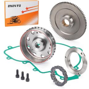 Starter Clutch One Way Bearing Idler Gear Kit + Flywheel Rotor Gasket for Polaris RZR 900 2014 RZR 1000 2014-2024
