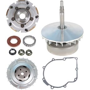 Wet Clutch Drum Housing and Primary Sheave Pad Shoe with Gasket Replacement for Rhino 660 4x4 2004-2007