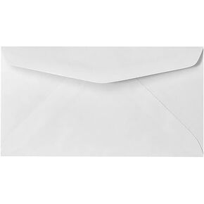 #6 3/4 Reply Business Envelope - 50 Per Pack (White)