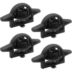4PCS Tie Down Bed Plate Compatible with Toyota 2005-2022 Tacoma 2007-2022 Tundra Heavy Duty Truck Tie Down Bed Cleat