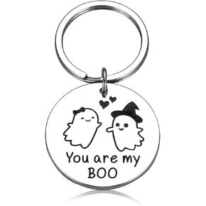 Halloween Basket Stuffers for Girlfriend Her Cute Halloween Gifts for Women Men Spooky Keychain Gifts for Him Boyfriend Boo Basket Gifts Ideas for Husband Wife Anniversary Halloween Gifts for Couples