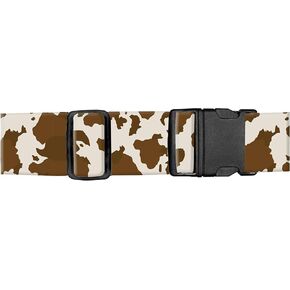 Luggage Straps for Suitcases, Adjustable Travel Belt, Durable Wide Luggage Strap, Cute Suitcase Strap Identifiers with Buckle, Bag Straps for Luggage, Black Luxury Flowers