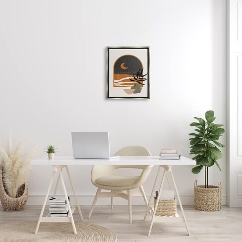 Stupell Industries Lovely Night Sky Desert Moon Scene Through Window Floating Framed Wall Art, Design By JJ Design House LLC in Saudi Arabia