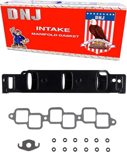 DNJ IG1135 Intake Gasket for 1990-2000 / Chrysler, Dodge, Plymouth/Caravan, Concorde, Dynasty, Grand Caravan, Imperial, Intrepid, New Yorker, Town & Country, Voyager / 3.3L, 3.8L / OHV in Saudi Arabia