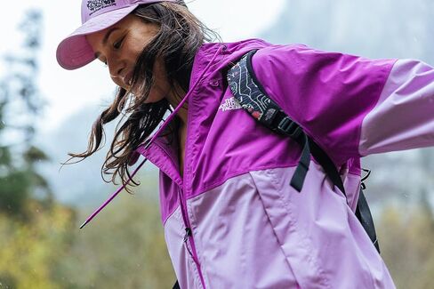 THE NORTH FACE Women's Antora Rain Hoodie (Standard and Plus Size), Cave Blue/Cave Blue Abstract Geology Print, Small in Saudi Arabia