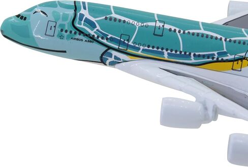 TANG DYNASTY(TM 1:500 15cm A380 ANA Sea Turtle Metal Airplane Model Plane Toy Plane Model (Orange) in Kuwait