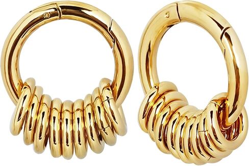 DewGem Ear Hangers Gauges for Men Ear Hangers for Ear Tunnels for Women Stainless Steel Ear Tunnels and Plugs Spirals Hoop Dangle Plugs for Women Ear Stretching Kits Dangling Ear Plugs Gauges for Women fit Size 6G 4G 2G 0G 00G and More in Saudi Arabia