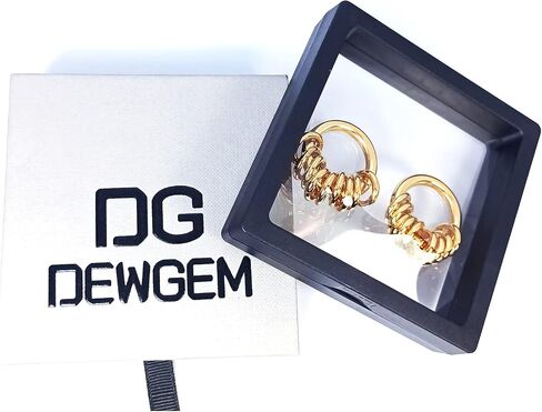 DewGem Ear Hangers Gauges for Men Ear Hangers for Ear Tunnels for Women Stainless Steel Ear Tunnels and Plugs Spirals Hoop Dangle Plugs for Women Ear Stretching Kits Dangling Ear Plugs Gauges for Women fit Size 6G 4G 2G 0G 00G and More in Saudi Arabia