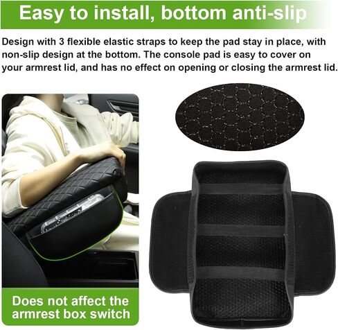 Console Cover for Toyota 4Runner 2010-2023 2024 Armrest Cover Leather Center Console Cover with Pockets Arm Rest Pad Middle Console Lid Cover for 4runner Accessories (for 4Runner 2010-2024) in Saudi Arabia