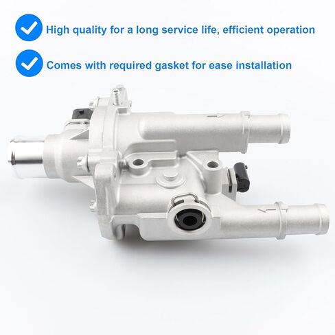 مجموعة مبيت ترموستات من الألومنيوم وأجهزة استشعار متوافقة مع Chevy 1.8L 1.6L - 2011-2015 Cruze 1.8، 2016 Cruze Limited 1.8، 2012-2018 Sonic، 2013-2020 Trax - 15-81816، 902-033، 25192228، 55564890 in Kuwait