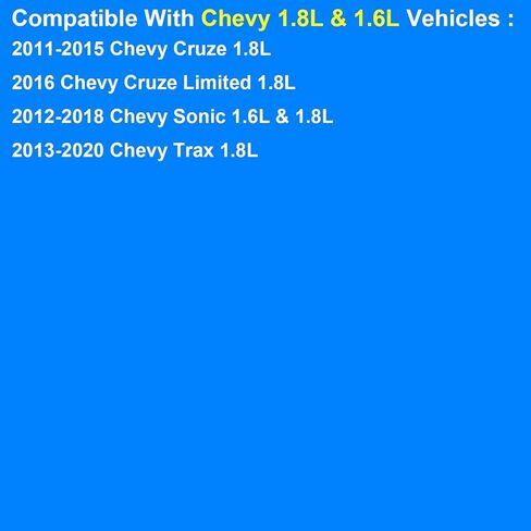 مجموعة مبيت ترموستات من الألومنيوم وأجهزة استشعار متوافقة مع Chevy 1.8L 1.6L - 2011-2015 Cruze 1.8، 2016 Cruze Limited 1.8، 2012-2018 Sonic، 2013-2020 Trax - 15-81816، 902-033، 25192228، 55564890 in Kuwait