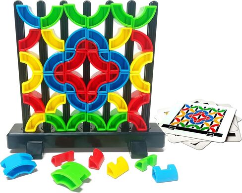 3D Building Blocks Puzzle Board Games for Kid Adult Educational Toys Brain Teaser Puzzles Challenge Geometry Logic IQ Games STEM for 3 Years Boys Girls in Saudi Arabia