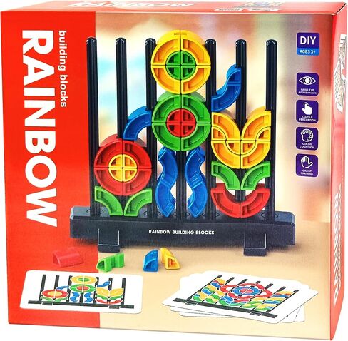 3D Building Blocks Puzzle Board Games for Kid Adult Educational Toys Brain Teaser Puzzles Challenge Geometry Logic IQ Games STEM for 3 Years Boys Girls in Saudi Arabia