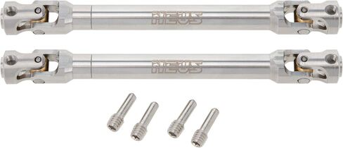 MEUS RACING 2pcs Universal Driveshaft for SCX10 SCX10 II Wraith TRX4 1/10 RC Crawler Upgrades Parts, 104-136mm in Saudi Arabia