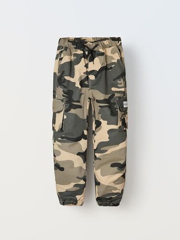 Boys Pull on Camo Pants Girls Slim Fit Cargo Pants Jogger 6-14Y in Saudi Arabia