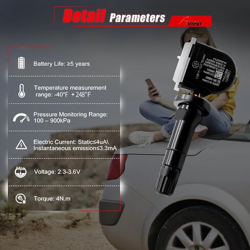 Pre-Programmed TPMS Sensor 315Mhz Fits for:-Buick Cascada Enclave Encore Envision Lucerne Lacrosse,for:-Saab 9-59-4x,for:-Saturn Aura Outlook OE#13598771 13586335 4313085Z03 10394110(4Pcs) in Saudi Arabia
