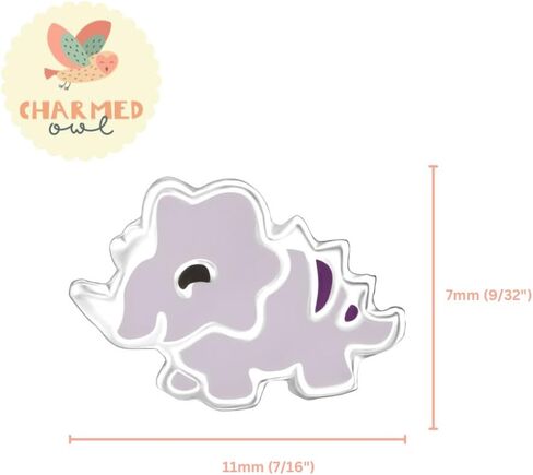 925 Sterling Silver Children's Dinosaur Stud Earrings in Saudi Arabia