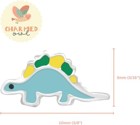 925 Sterling Silver Children's Dinosaur Stud Earrings in Saudi Arabia