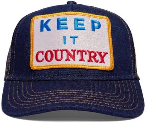 Friday Feelin' Keep It Country Trucker Hat for Daily Wear Snapback Hats for Men & Women Denim- One Size in Saudi Arabia