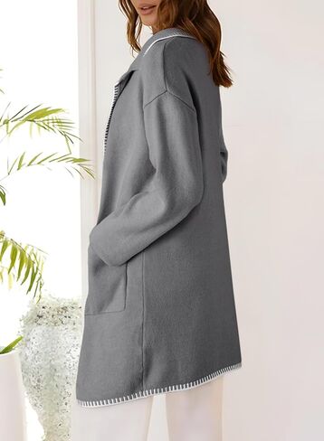 Dokotoo Womens Long Cardigans 2024 Fall Fashion Winter Casual Oversized Long Sleeve Cardigan Sweaters with Pockets in Saudi Arabia
