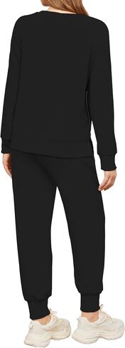 Womens 2 Piece Outfit Tracksuits Fall Long Sleeve Side Zipper Sweatshirt Sweatpants 2024 Casual Lounge Sets in Saudi Arabia