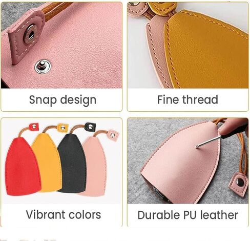 6 PCS Creative Pull-Out Cute Large Capacity Car Key Box, Protective Pull-Out Key Box, Pull-Out Car Key Box, PU Leather Pull-Out Key Cover in Saudi Arabia