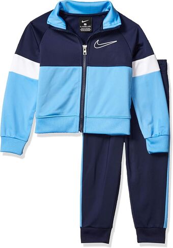 طقم جاكيت/بنطلون رياضي للأولاد الصغار من Nike Kids Baby Boy's Color Block Zip Jacket/Joggers (طفل صغير) كحلي منتصف الليل 4T للأطفال الصغار in Saudi Arabia