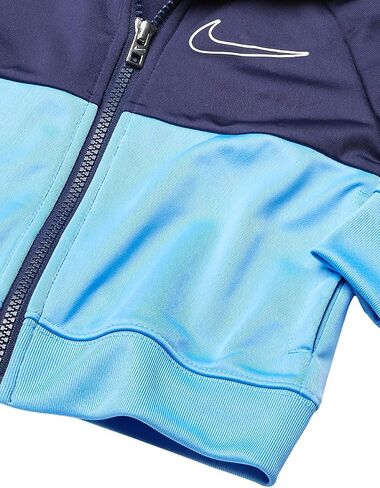 طقم جاكيت/بنطلون رياضي للأولاد الصغار من Nike Kids Baby Boy's Color Block Zip Jacket/Joggers (طفل صغير) كحلي منتصف الليل 4T للأطفال الصغار in Saudi Arabia