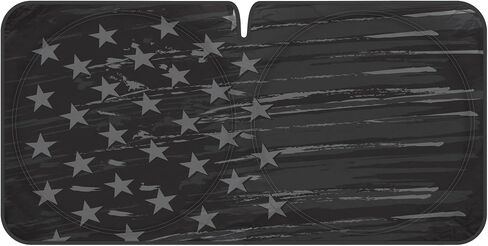 Motor Trend USA Vintage Flag Car Windshield Sun Shade for Car Window, Foldable Car Sun Shade with Patriotic Graphic, Collapsible Sun Visor Sunshade for Car Windshield (Medium, 65 x 33 inches) in Saudi Arabia
