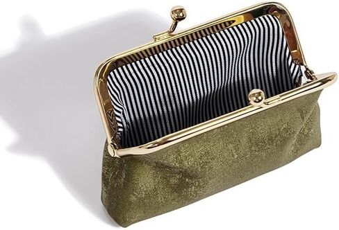 Kiss Lock Coin Purse for Women, Large Capacity, Vintage Change Purse Car Coin Holder (green) in Saudi Arabia