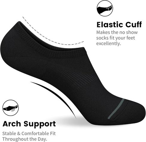 wernies No Show Socks Men 10 Pairs Low Cut Socks Thin Casual Invisible Socks with Non Slip Grips in Saudi Arabia