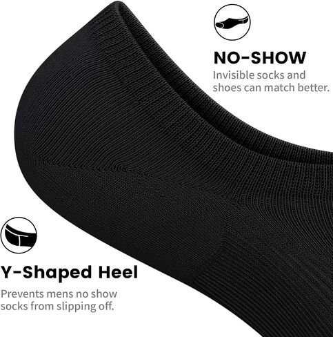 wernies No Show Socks Men 10 Pairs Low Cut Socks Thin Casual Invisible Socks with Non Slip Grips in Saudi Arabia