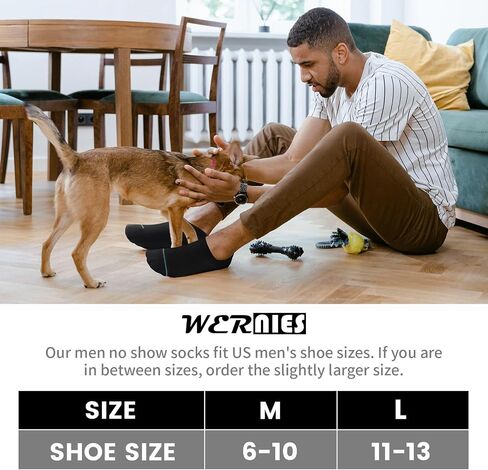 wernies No Show Socks Men 10 Pairs Low Cut Socks Thin Casual Invisible Socks with Non Slip Grips in Saudi Arabia