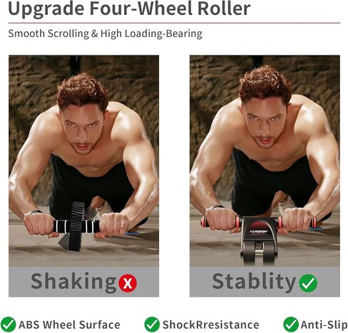 عجلة هاريسون آب رولر للتمارين الأساسية - آب رولر لتمرين البطن للرجال والنساء in Kuwait