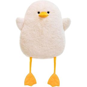Cute Seagull Plush Pillow - Funny Fat Seagull Stuffed Animal, Kawaii Cartoon Design for Kids, Boys, and Girls - Perfect Sleeping Pillow Toy (Puffers)